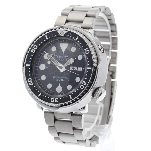 SEIKO Professional diver 7549-7010 Day Date Tuna Can Quartz Men's Watch_895179